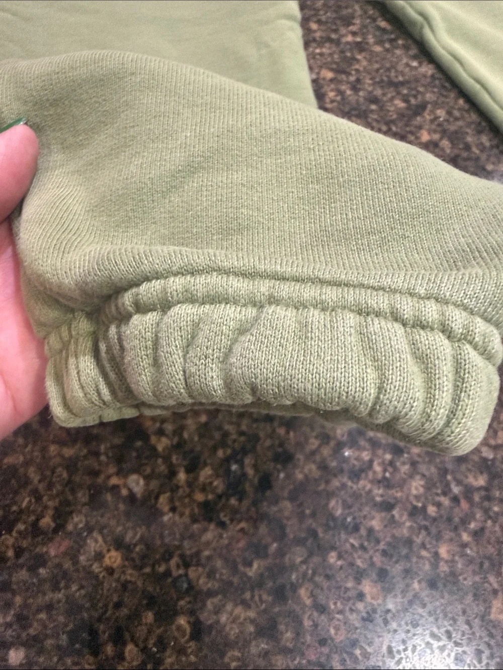 Men’s Air Jordan Olive Green Fleece Joggers - Comfortable Pull-On Pants